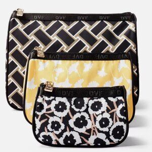 Diane Von Furstenberg for Target Travel Pouch Set in Vintage Weave/Ginkgo/Poppy